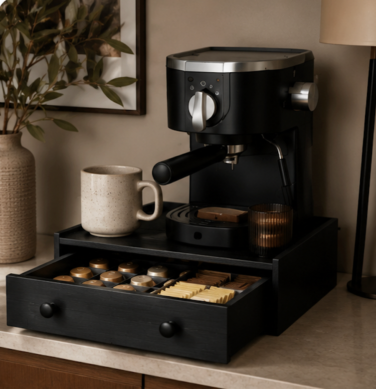 Minimal Coffee Station Storage Stand